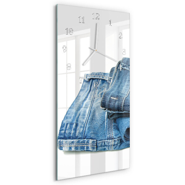 Vertikale Uhr Jeans