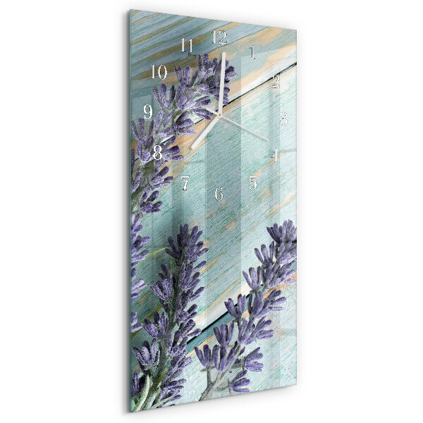 Vertikale Uhr Lavendel