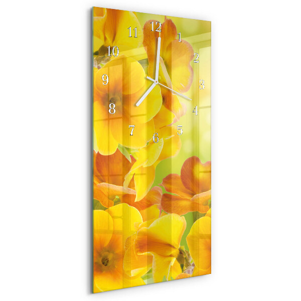 Vertikale Uhr Blumen