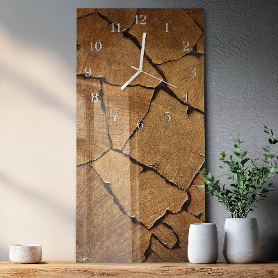 Vertikale Uhr Holzmaserung