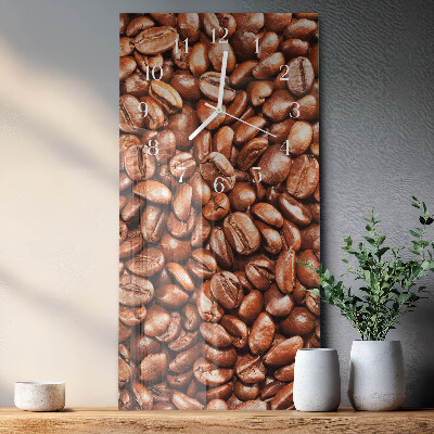 Vertikale Uhr Kaffeebohnen