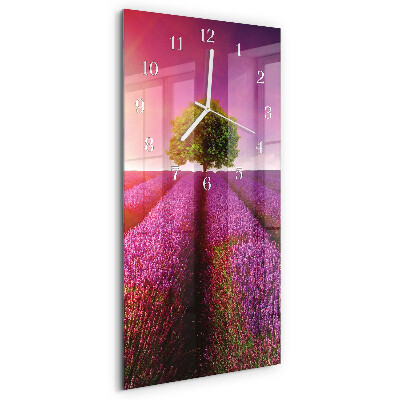 Vertikale Uhr Lavendelbaum