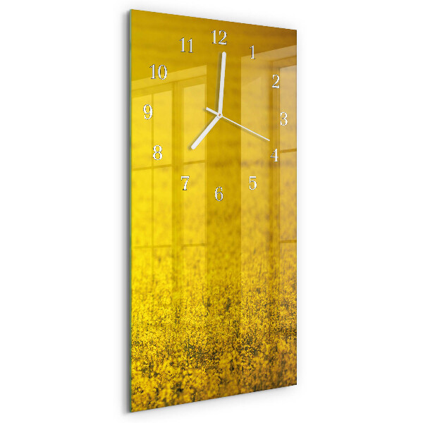 Vertikale Uhr Blumenfeld