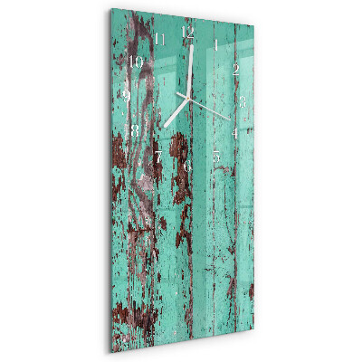 Vertikale Uhr Holzwand