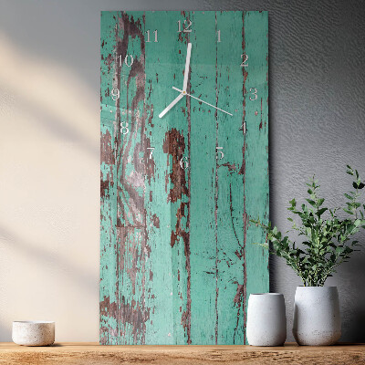 Vertikale Uhr Holzwand