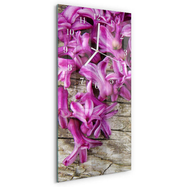 Vertikale Uhr Blumen