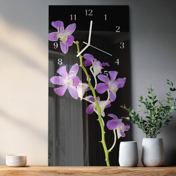 Vertikale Uhr Blumen