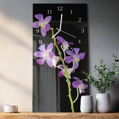 Vertikale Uhr Blumen