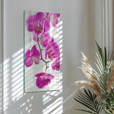 Vertikale Uhr Orchideen