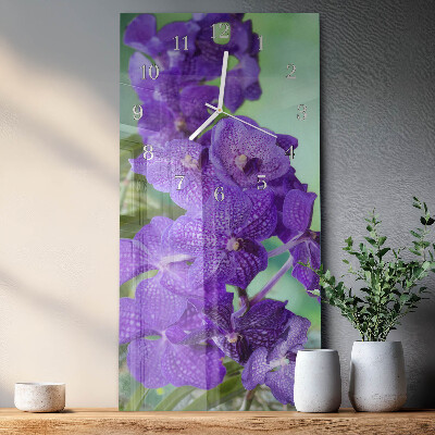 Vertikale Uhr Blumen