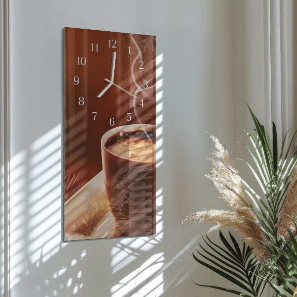 Vertikale Uhr Kaffee