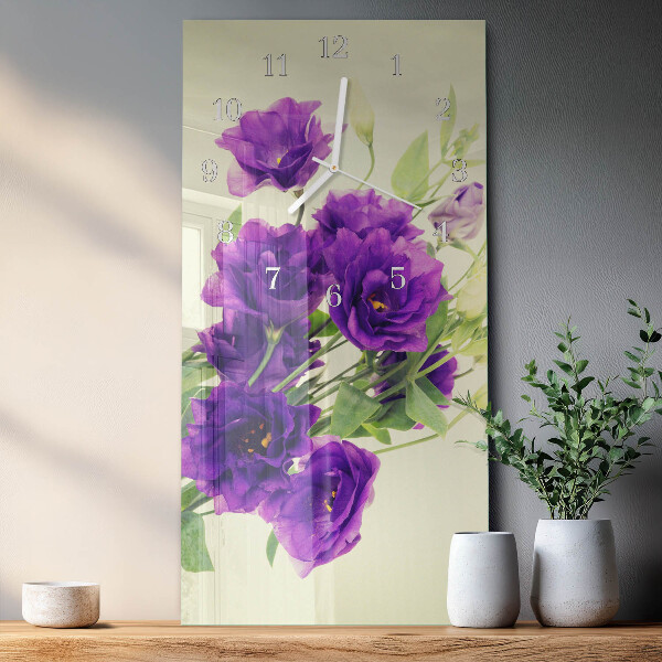 Vertikale Uhr Blumen
