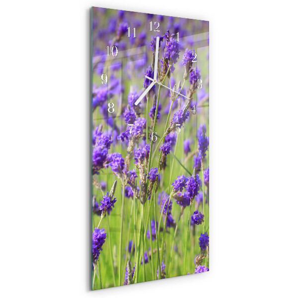 Vertikale Uhr Lavendel
