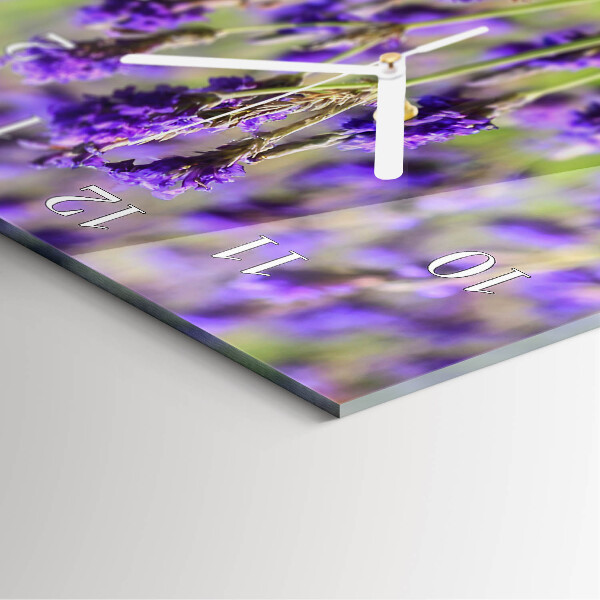 Vertikale Uhr Lavendel