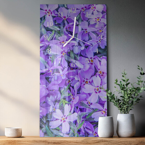 Vertikale Uhr Blumen