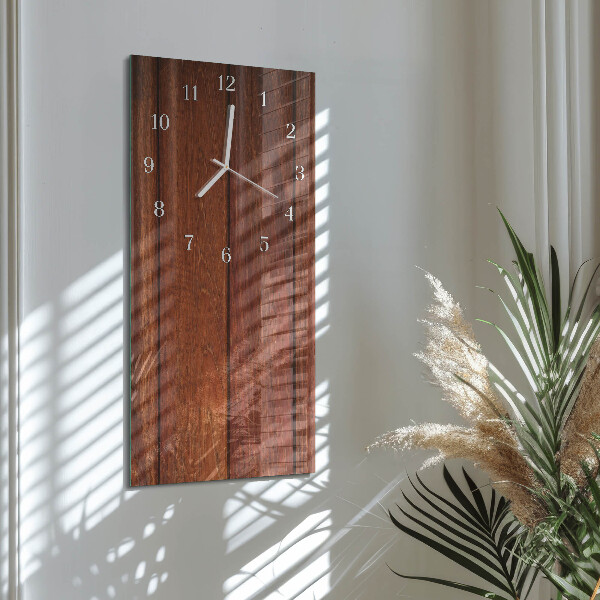 Vertikale Uhr Holz