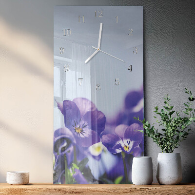 Vertikale Uhr Blumen