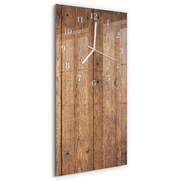 Vertikale Uhr Holz