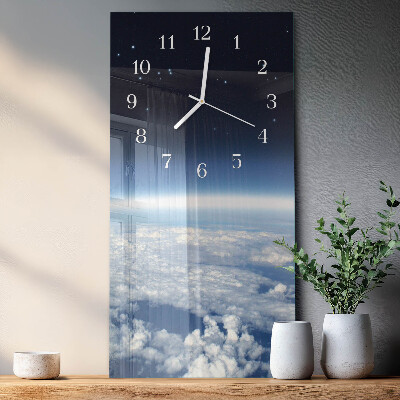 Vertikale Uhr Das Universum der Erde