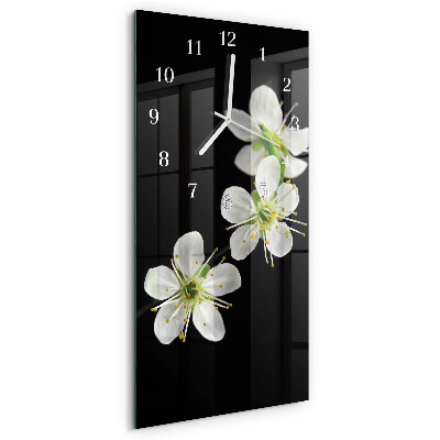 Vertikale Uhr Blumen
