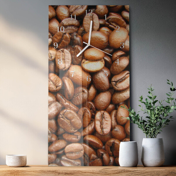 Vertikale Uhr Kaffeebohnen