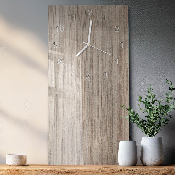 Vertikale Uhr Holz