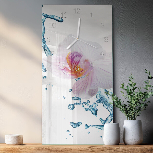 Vertikale Uhr Orchidee