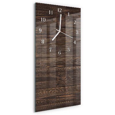 Vertikale Uhr Holz