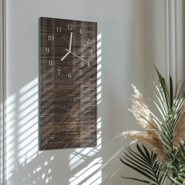 Vertikale Uhr Holz