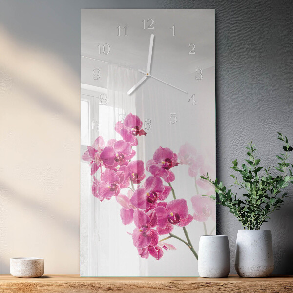 Vertikale Uhr Orchideen