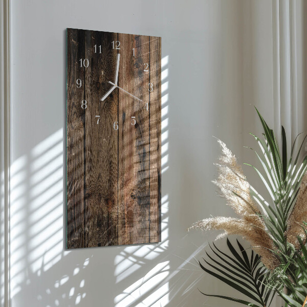 Vertikale Uhr Holz