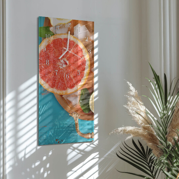 Vertikale Uhr Grapefruit