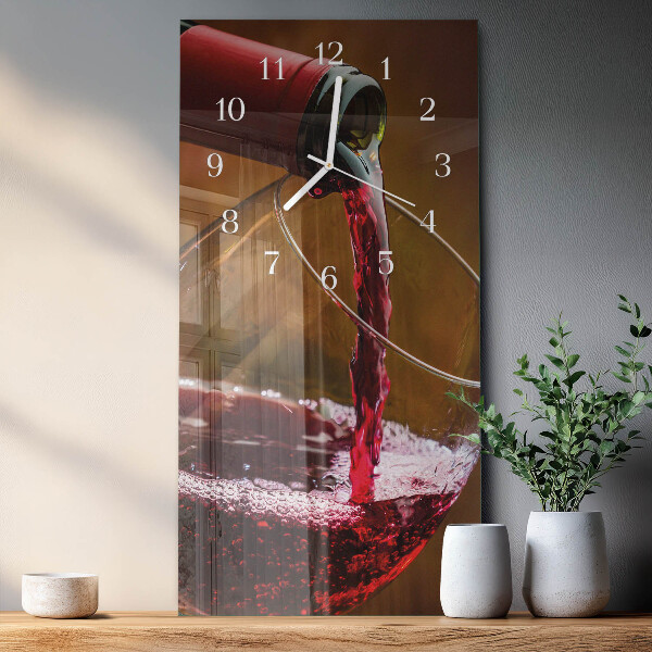 Vertikale Uhr Wein