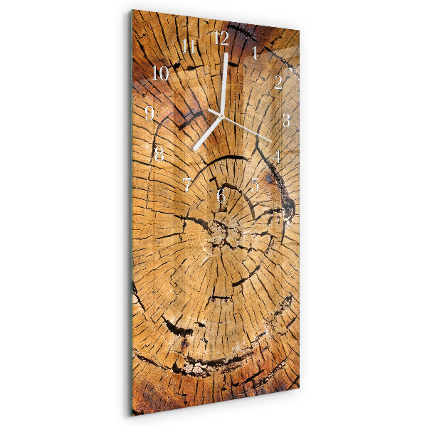 Vertikale Uhr Holzmaserungen