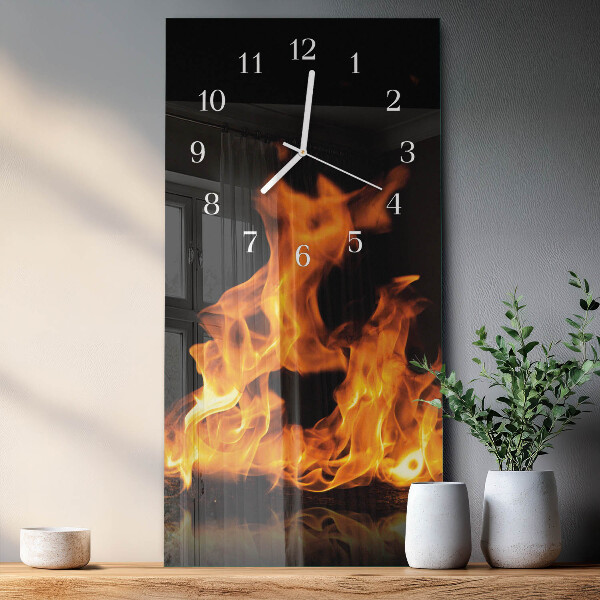 Vertikale Uhr Feuer