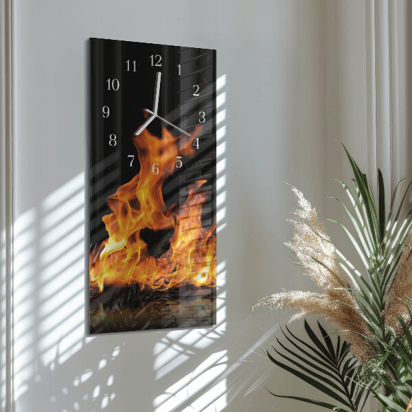 Vertikale Uhr Feuer