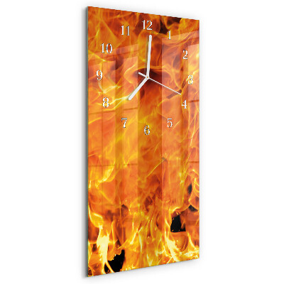 Vertikale Uhr Feuer
