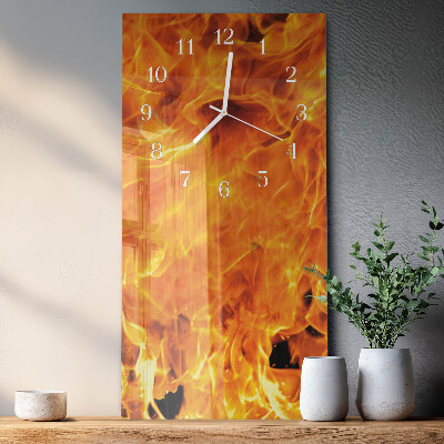 Vertikale Uhr Feuer