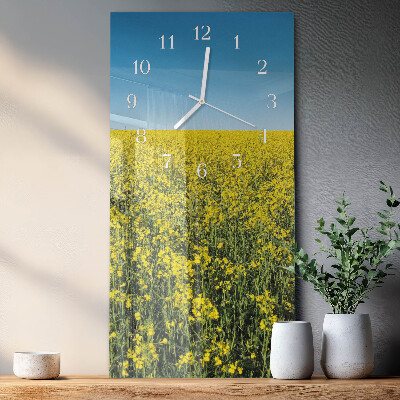 Vertikale Uhr Blumenfeld