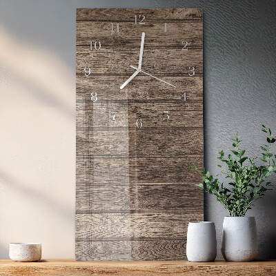 Vertikale Uhr Holz