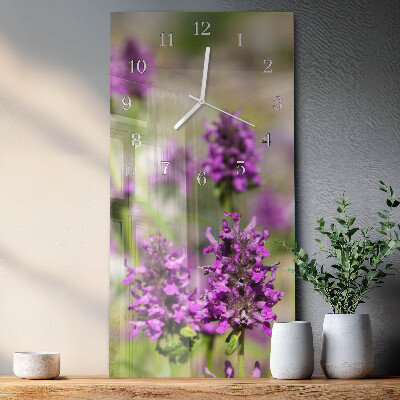 Vertikale Uhr Blumen
