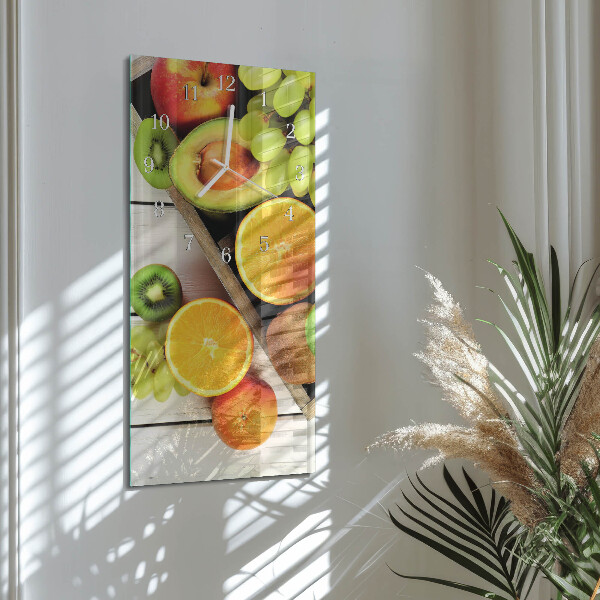Vertikale Uhr Obst