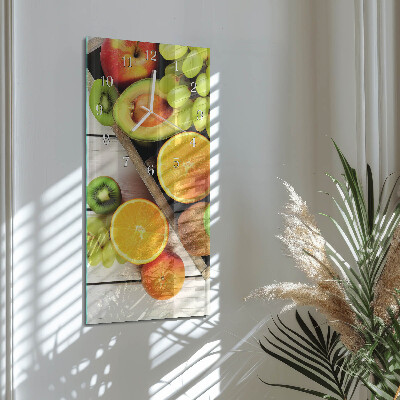 Vertikale Uhr Obst
