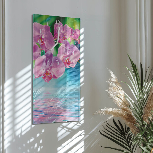 Vertikale Uhr Orchideen