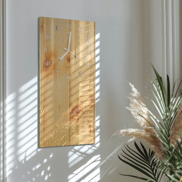 Vertikale Uhr Holz