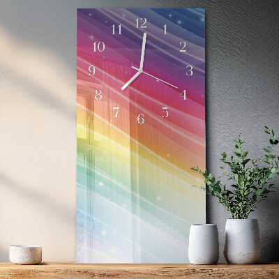 Vertikale Uhr Regenbogen
