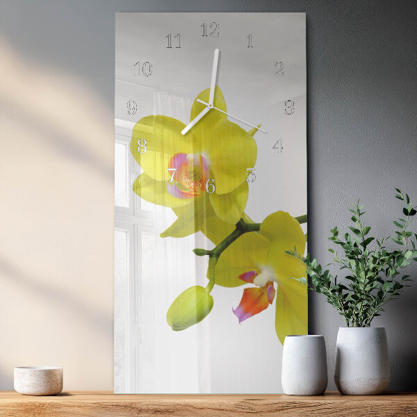 Vertikale Uhr Orchidee