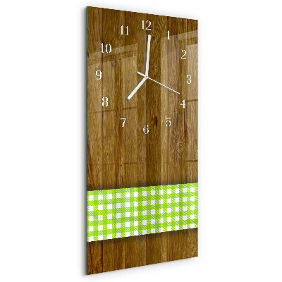 Vertikale Uhr Holztisch