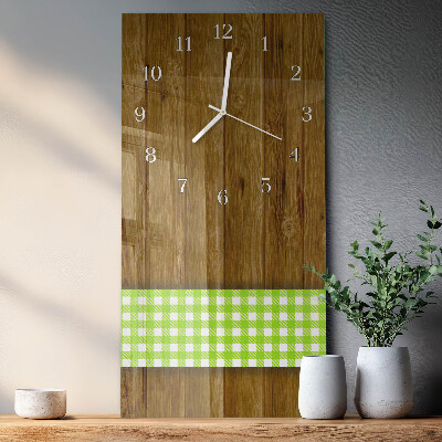 Vertikale Uhr Holztisch