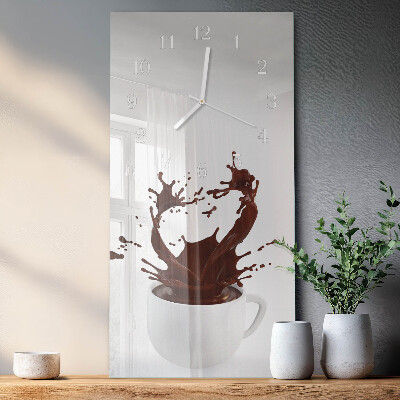 Vertikale Uhr Kaffee